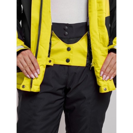 Ski costume female winter, size 48, yellow color-9