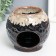 Aroma lamp ceramics "wicker patterns" mix 9.5x9.5x10 cm