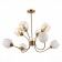 Ceiling EVOLUCE lamp. Sle1136-302-08. Tratti. 8x60 watts, E27, 79x79x60 cm, brass color