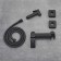 Biddor "RMS" SUS129BL-6-2, with a hygienic shower, stainless steel, black