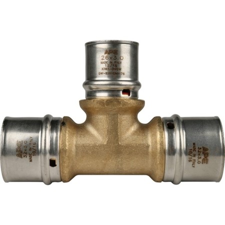 The STUT SFP-0005-322632, D = 32 x 26 x 32 mm, transition, brass-3