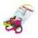 Chancellery scissors 14 cm Calligrata, plastic handle, rubber inserts, mix