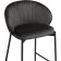 Stool Barnoy Nile Metal/velor, Black/Gray 58x45x92 cm