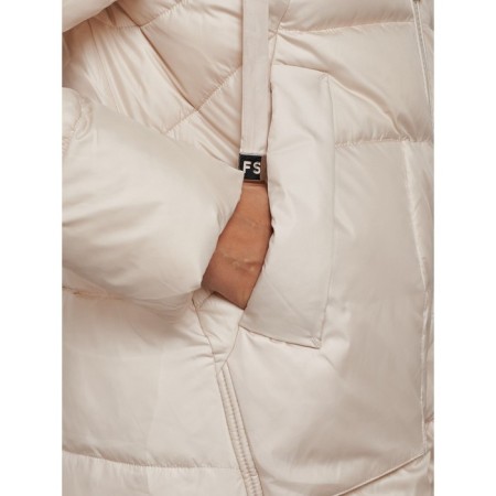 Coat insulated winter female, size 50, light-beige color-12