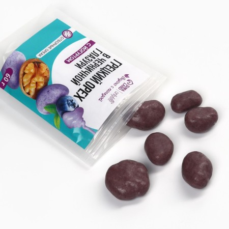 Walnut in blueberry chocolate with yogurt, 60 g.-3