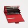 Women's wallet on magnets, red color