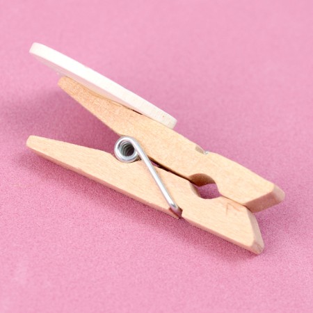 Decorative clothespins with a rope for the suspension "Hearts" set 10 pcs., 2.5 × 12.5 × 13.5 cm-2