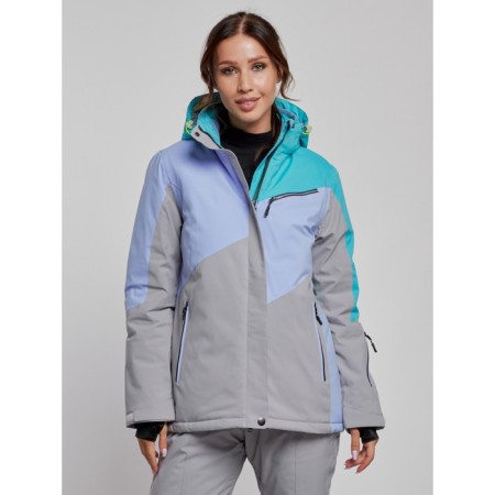 Ski jacket female, size 48, green color