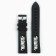 Watch strap, 20 mm, silicone, L-20 cm, black