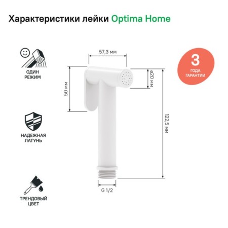 Lake for bidet IDDIS 020WB0Gi20, 113 x 24, brass, white-1