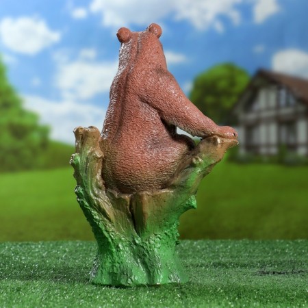 Garden figure "Mishka on a natural" brown, 32x19x20cm mix-2