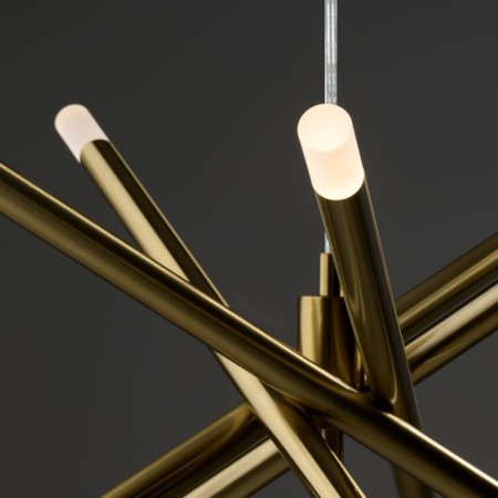 Suspended lamp Freya Fr6130PL-L30B WANDS, 650X650X250 mm, LED, 25W, 1400LM, 3000K, brass color-4