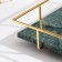 Interior marble stand "Malachite" rectangular 6x31x21 cm