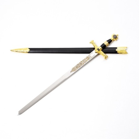 Souvenir sword, handle of David star, blade painting, 86 cm-6