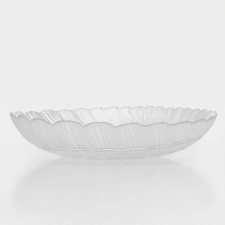 Deep glass plate Atlantis, d = 21 cm, the color is transparent