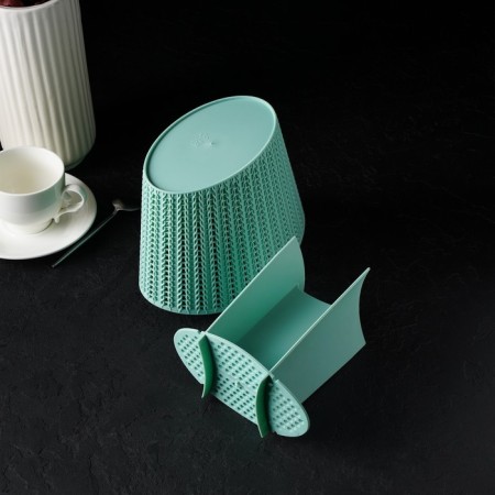 Tining devices "Knitting", pistachio color-6