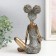 Polystone souvenir "Girl with curly tails, with a jug" under bronze 16.5x13.5x21 cm