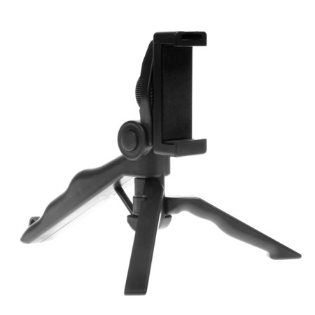 Ay-49 blogger set for phone with a lamp, microphone, Bluetooth button, black-12