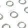 Rings for bags, d = 12 mm, thickness - 3 mm, 10 pcs, silver color
