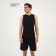 Male shirt, basic, size S (46), black color