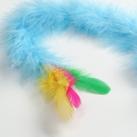 Tearing fur "long tail", blue-2