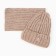 Kit for children (hat, snood), beige color, size 54-56