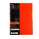 A4 notebook, 96 sheets in a cage on the crest of Line Neon, plastic cover, matte lamination, 4 color separator, orange