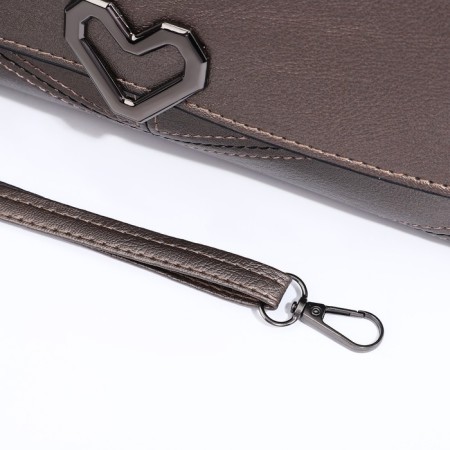 Bag-clate on magnet, long belt, bronze color-6
