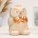 Piggy bank "Council" 18x18x25cm, beige