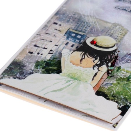 Postcard "Let all dreams come true!" Handmade, hat, 11.5x17 cm-3