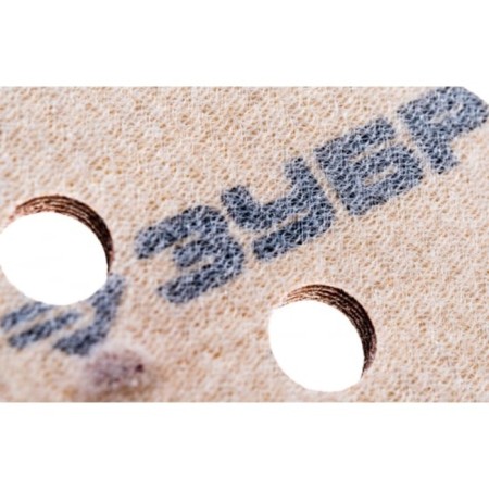 Circle of abrasive grinding bison 35562-125-100, perforated, P100, 125 mm, 5 pcs.-1