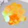 Sequins "circle" orange set 30 g d = 3 cm