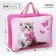Folder with handles Textile A4, 350 x 270 x 100 mm, calligrata top "Cute cat"