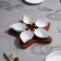 Menzhitsa "Leaves", 5 pcs: 150 ml, wooden base, porcelain, Iran