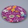 Paper plate "Birthday", in the set of 6 pcs., Purple color