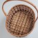 Wicker basket, 25 × 32 × 8/34 cm, rattan, ray