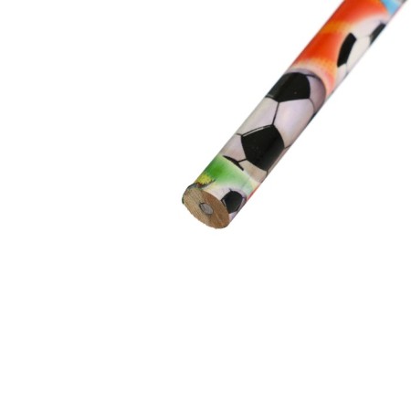 Black pencil with Calligrata Football Eraser, HB hardness, mix-4