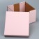 Gift folding box, packaging, "pink", 22x22x15 cm