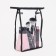 Cosmetic bag with lightning, black/transparent color