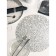Serving napkin on the table "Manifik", d = 38 cm, silver color