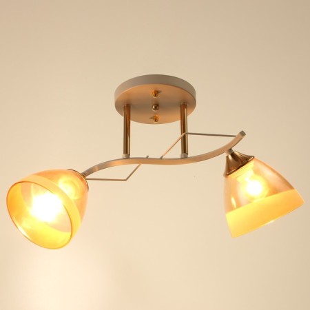 Adelela chandelier 2he27 40W white-gold 57x25x26 cm Bayerlux-1