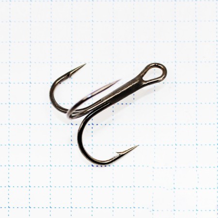 The hook KOI Round Treble, size 1 int, color BN, tee, 5 pcs.