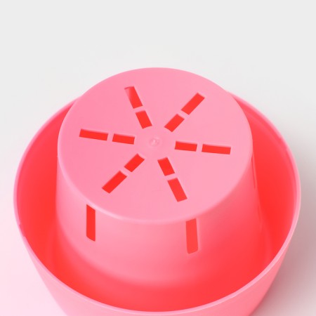 Pot for flowers with the Podon "Japan", 125 ml, d = 8 cm, h = 6.5 cm, pink color-3