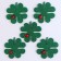 Clover with God's cow, set of 5 pcs.