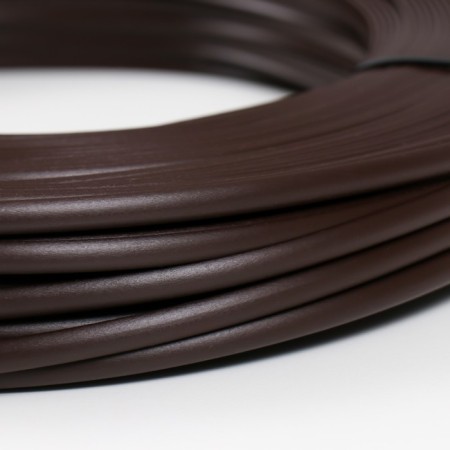 Rang artificial smooth 7 mm 100 m half a pipe (wenge)-2