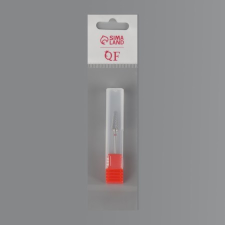 Cure cut -shaped mill for manicure “cone”, fine cut, 6 × 15 mm, in a plastic case-5