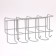 Nasten umbrella stand, with hooks, metal, 7 × 12 × 26 cm, white
