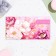 Money envelope "Happy Anniversary!" flowers, embossing, 16.5 x 8.5 cm