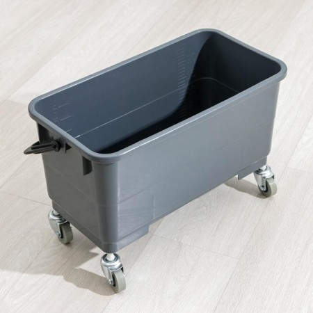 A plastic bucket for washing windows on wheels, 24 liters, 56 × 29 × 34 cm-2