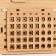 Eternal calendar "Sweet Home" wooden, 17.5 x 17 cm